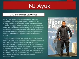 NJ Ayuk - CEO - Centurion Law Group