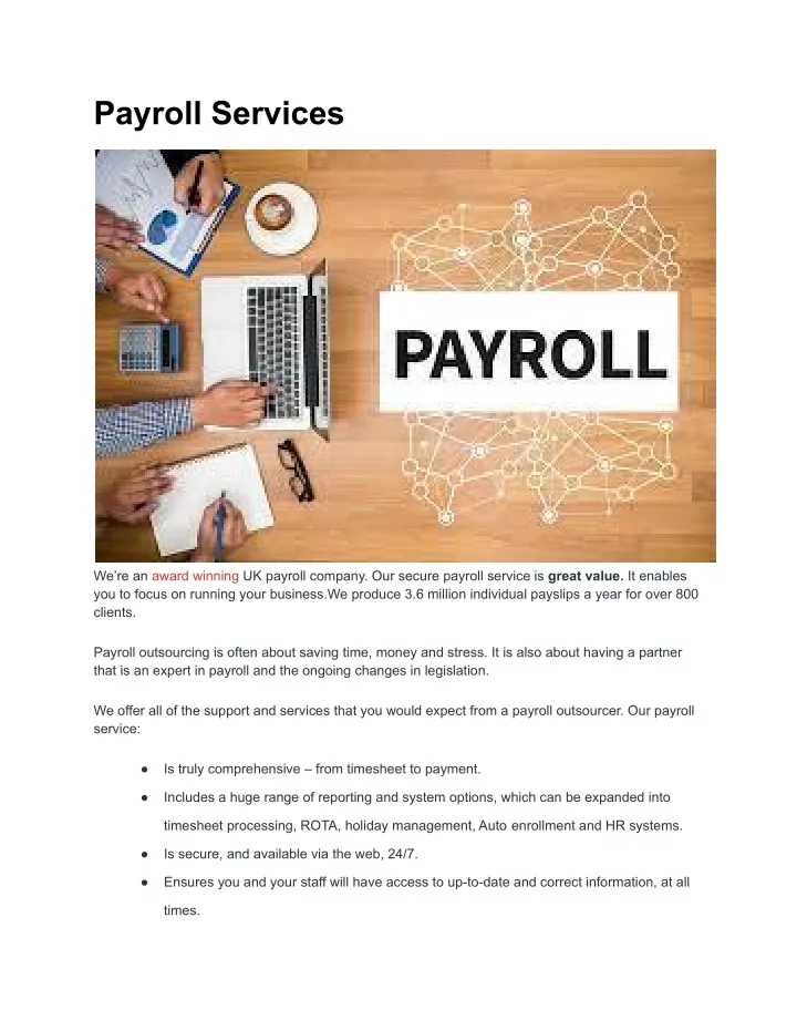 payroll services