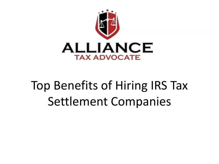 Tax Settlement Companies