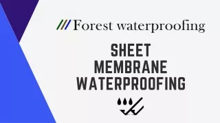 Sheet membrane waterproofing