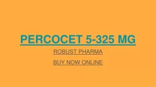 percocet 5 325 mg