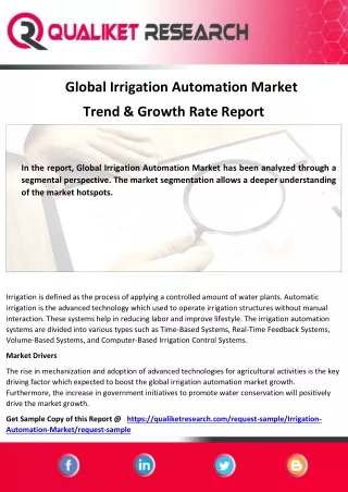 global irrigation automation market