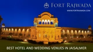 Enjoy Best and Royal Hotel in India -Fort Rajwada