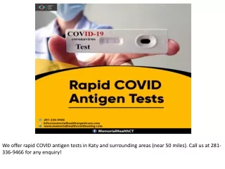 Rapid COVID Antigen Tests in Katy TX