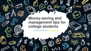 money saving and management tips for college