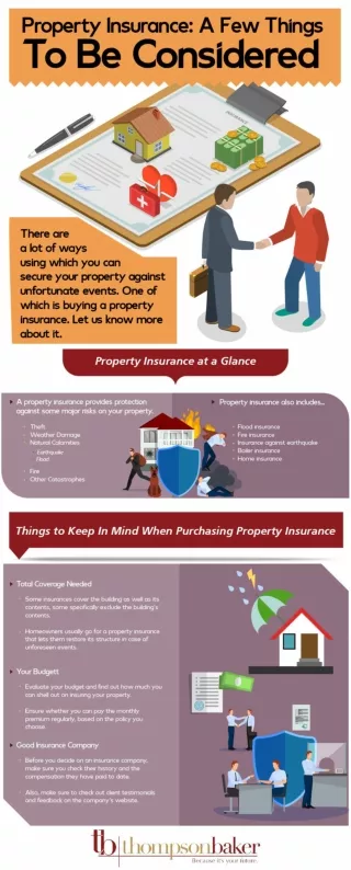 A Few Thing to Be Consider About Property Insurance