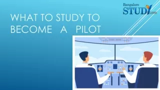 what to study to become a pilot