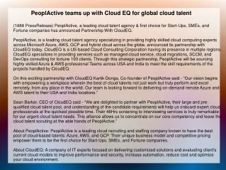 peoplactive teams up with cloud eq for global