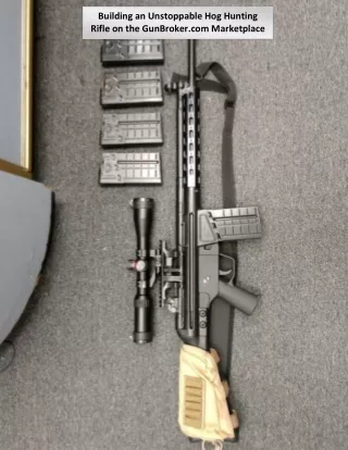 building an unstoppable hog hunting rifle