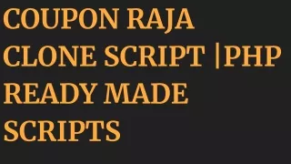 coupon raja clone script php ready made scripts
