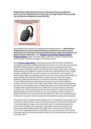 global wireless display market size study