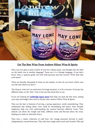 get the best wine from andrew hilton wine spirits