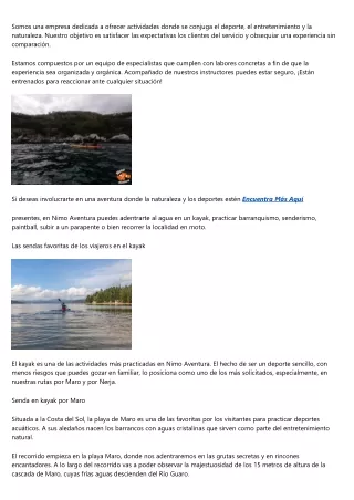 somos una empresa dedicada a ofrecer actividades