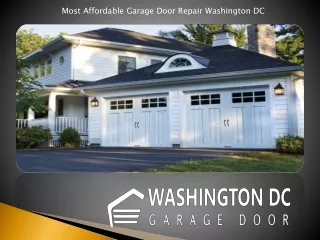 Most Affordable Garage Door Repair Washington DC