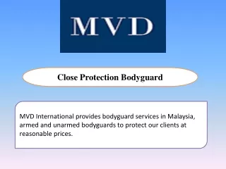 close protection bodyguard