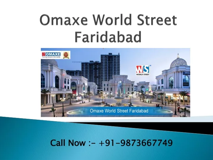 omaxe world street faridabad