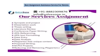 Assignment Assistance Service For NMIMS  Sept 2021