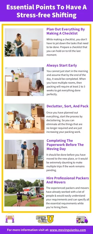 Essential Points To Have A Stress-free Shifting