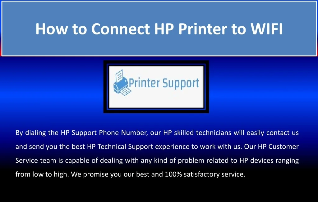 PPT - How to Connect HP Printer to WIFI PowerPoint Presentation, free ...