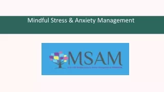 Mindful Stress & Anxiety Management