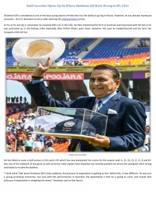 sunil gavaskar opens up on where shubman gill