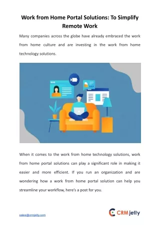 work from home portal solutions to simplify