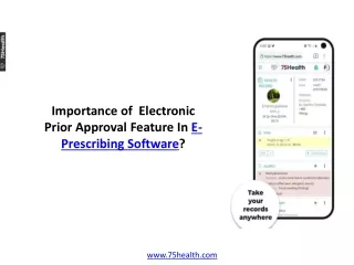 importance of electronic prior approval feature