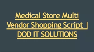 medical store multi