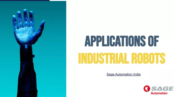 applications of applications of industrial robots