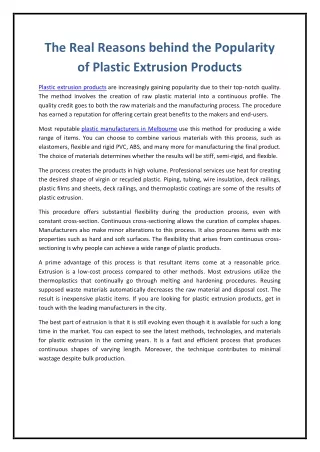 the real reasons behind the popularity of plastic