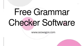 Free Grammar Checker Software