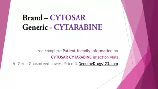 brand cytosar generic cytarabine