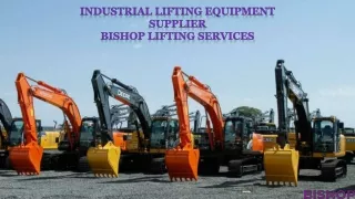Industrial Lifting Equipment Supplier - Bishop Lifting Services