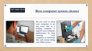 Best Computer Cleanup Services