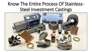 9 things to make easily Stainless-Steel Investment Castings