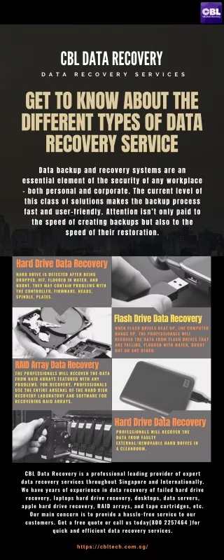 Get To Know About The Different Types of Data Recovery Service