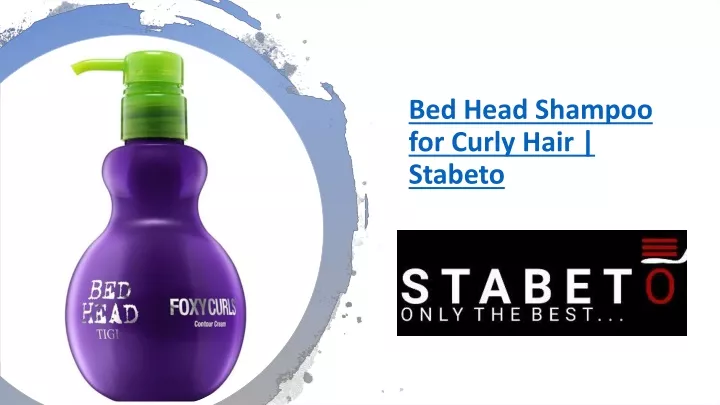 bed head shampoo for c urly hair stabeto