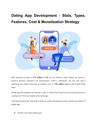 dating app development stats types