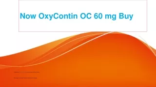 OxyContin-OC 60 mg
