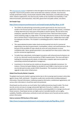 the cloud security market is expected to shine