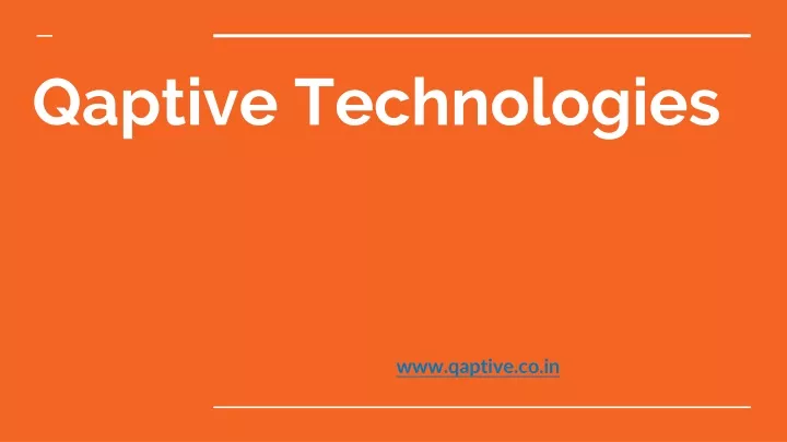 qaptive technologies