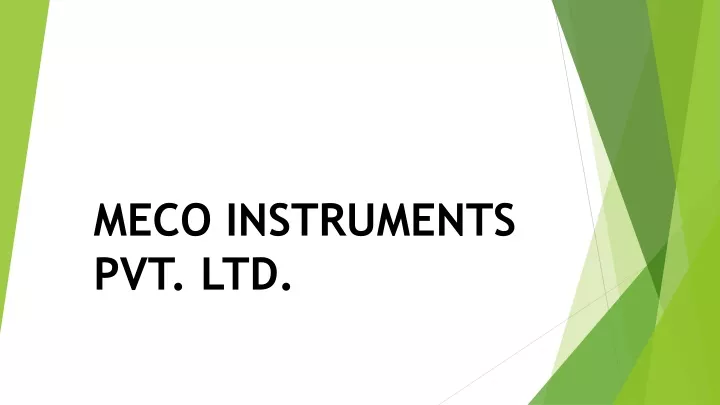 meco instruments pvt ltd