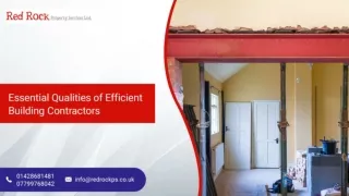 Essential Qualities of Efficient Building Contractors