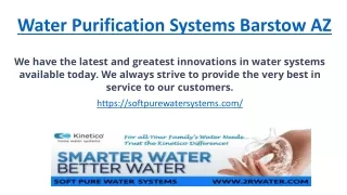 Water Purification Systems Barstow AZ