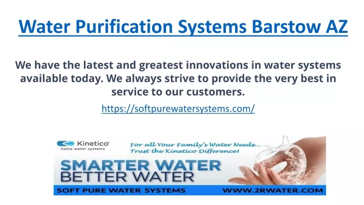 water purification systems barstow az