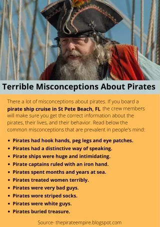 Terrible Misconceptions About Pirates