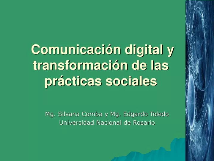 PPT - Comunicación Digital, Cátedra Del Agua 2021 PowerPoint ...