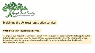 Explaining the UK trust registration service