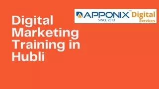 Digital Marketing Training in Hubli