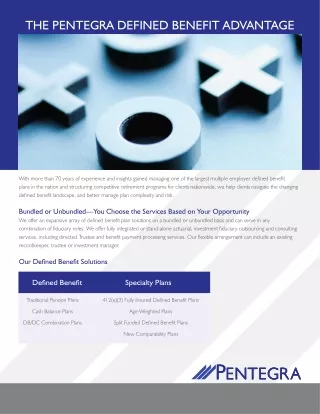 the pentegra defined benefit advantage